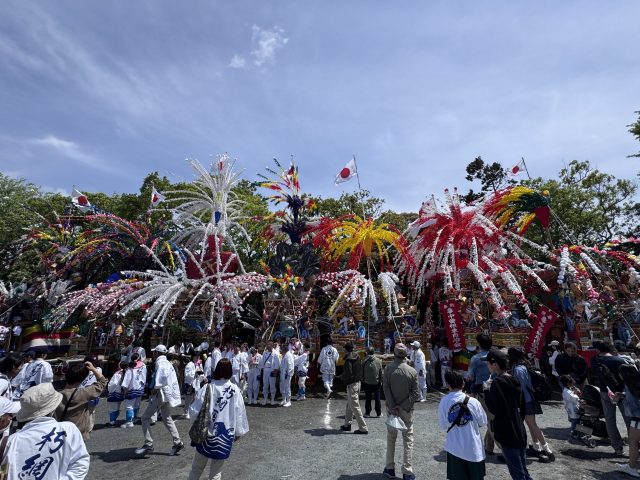 【地域密着】強風を乗り越え7つの山笠が集結！曽根神幸祭「本山笠」